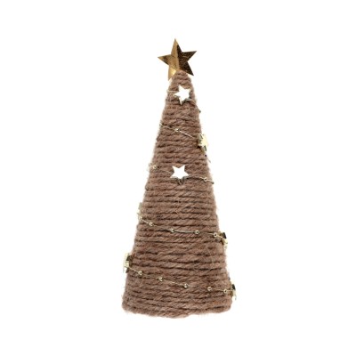 ARBOL NAVIDAD NATURAL 13 CM YUTE