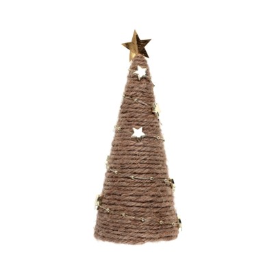 ARBOL NAVIDAD NATURAL 18 CM YUTE