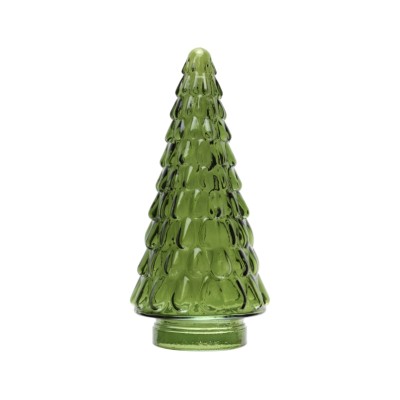 ARBOL CONICO VERDE CRISTAL 24 CM
