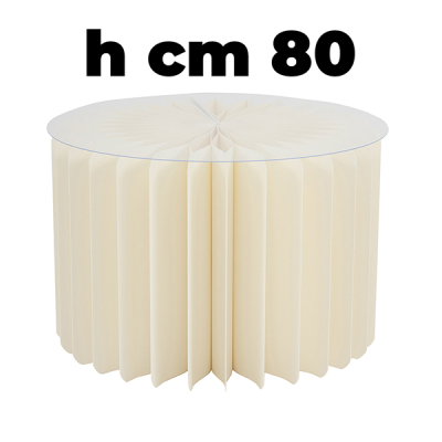 COLUMNA DE PAPEL 30X80 CM TAPA PLASTICO MARFIL