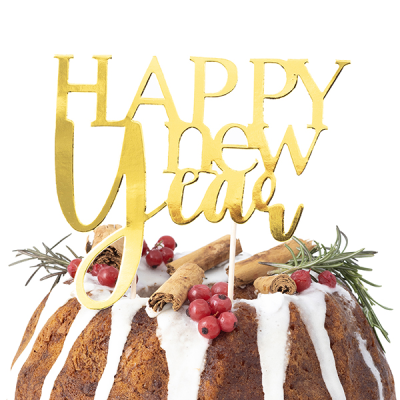 TOPPER ORO HAPPY NEW YEAR