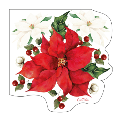 SERVILLETA DECO NAVIDAD 33 CM 16 UND