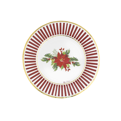 PLATOS CHRISTMAS FLOWER 21 CM 8 UND
