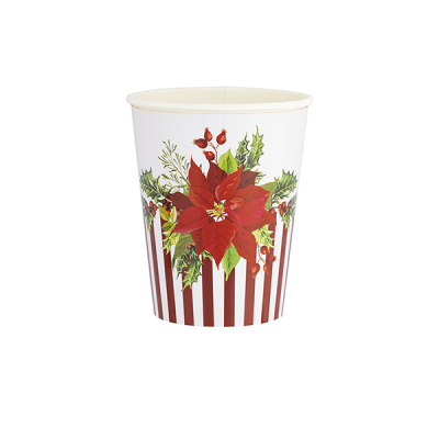 VASOS CARTON CHRSTMAS FLOWER 8 UND