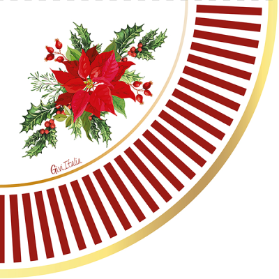 SERVILLETAS CHRISTMAS FLOWER 33 CM 16 UND