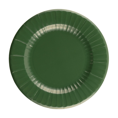 PLATOS VERDE 27 CM 8 UND