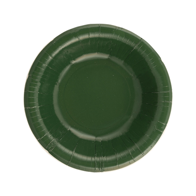 PLATOS HONDO VERDE 24 CM 8 UND