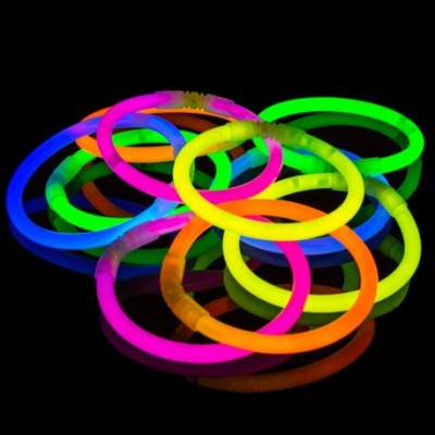 PULSERAS LUMINOSAS 100 UND MULTICOLOR