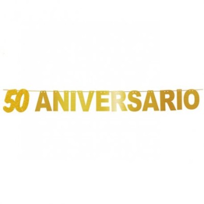 GUIRNALDA 50 ANIVERSARIO ORO