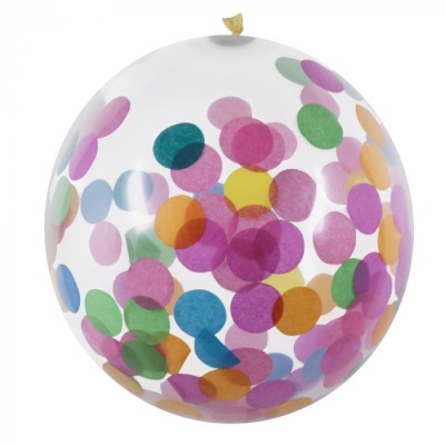 GLOBOS LATEX CONFETTIS MULTICOLOR 5 UND