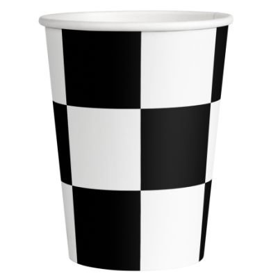 VASOS CARTON COCHES CARRERA 8 UND