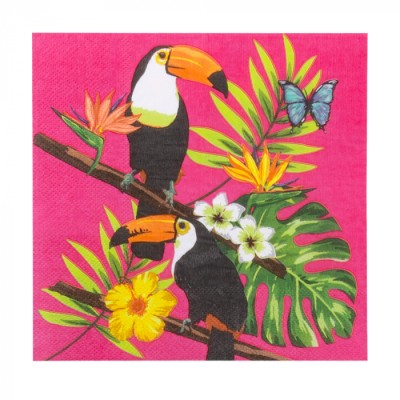SERVILLETAS TUCAN 20 UND 33 CM