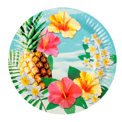 PLATOS CARTON PARAISO 10 UND