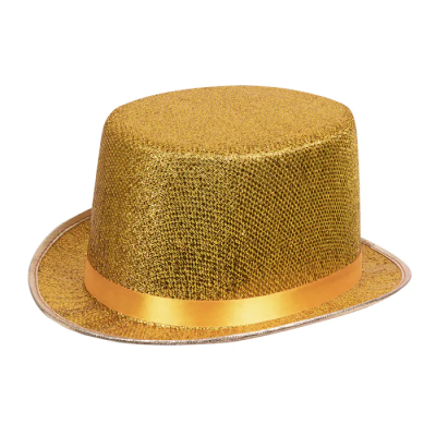 GORRO CHISTERA GLITTER ORO