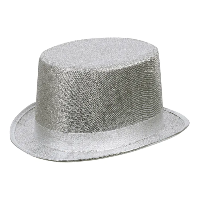 GORRO CHISTERA GLITTER PLATA