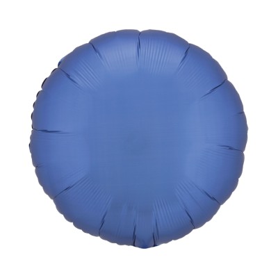 GLOBO CIRCULO AZUL SATIN 18'