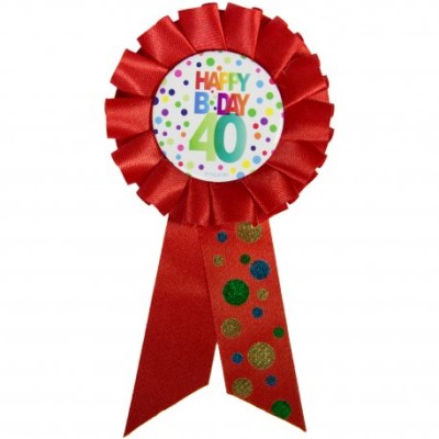INSIGNIA CUMPLEAÑOS NÚMERO 40 CON PUNTOS