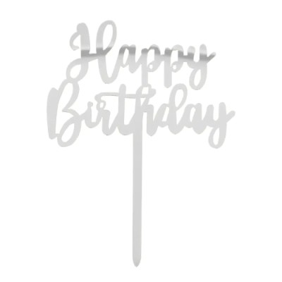 TOPPER HAPPY BHDAY PLATA 18 CM