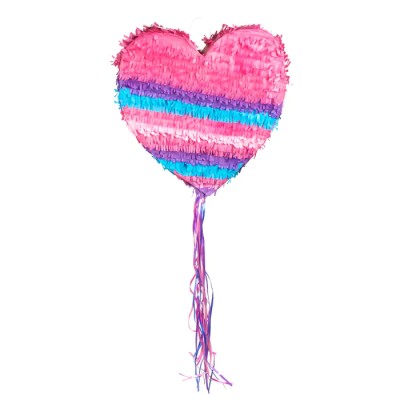 PIÑATA CORAZON ROSA