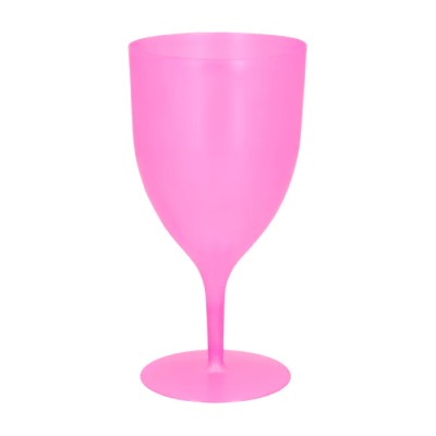 COPA PLASTICO ROSA 350 ML