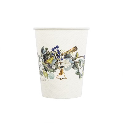 VASOS CARTON COZY CHRISTMAS 8 UND