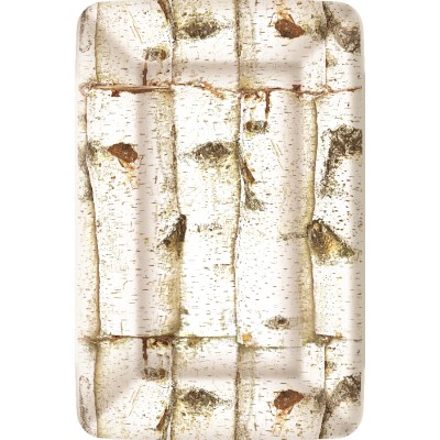 PLATO RECTANGULAR BIRCH 30 CM 8 UND