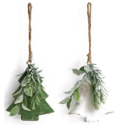 COLGANTE ARBOL NAVIDAD MADERA 9.5 CM