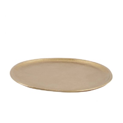 PLATO METALICO ORO 21 CM