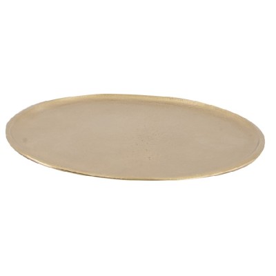 PLATO METALICO ORO 30 CM