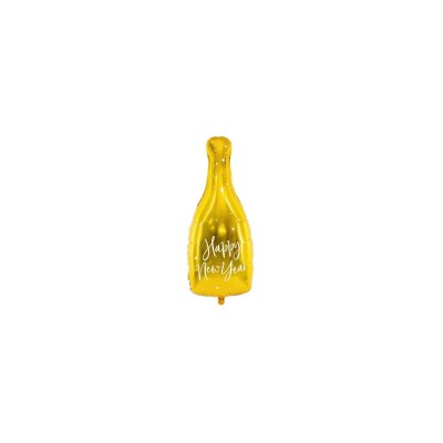 GLOBOS BOTELLA ORO HAPPY NEW YEAR