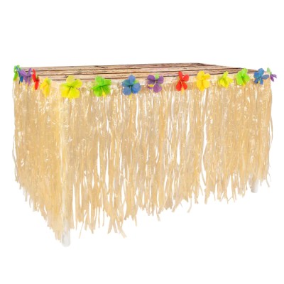 FALDÓN DE MESA HAWAIANO NATURAL (75 X 300 CM)