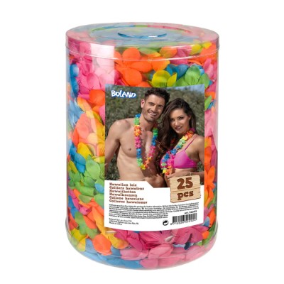 SET 25 LEIS HAWAIANOS MULTICOLOR