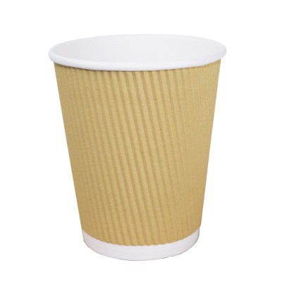 VASOS KRAFT ONDULADO 360 ML 25 UND