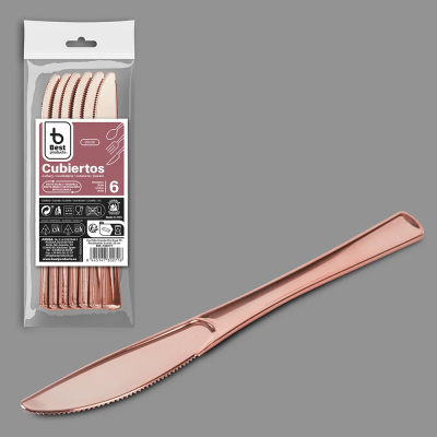 CUCHILLO REUT. ORO ROSA 6 UND