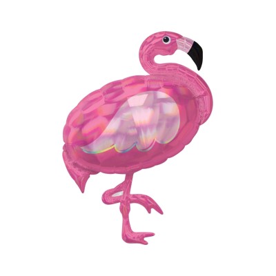 GLOBO FORMA FLAMENCO IRIDICENTE 83 CM