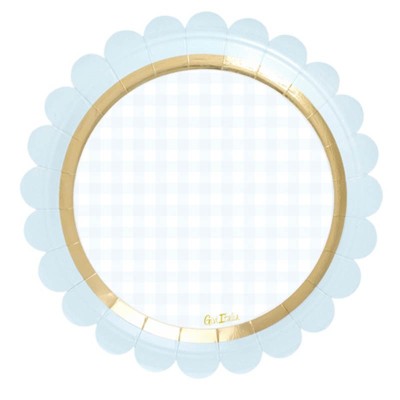 PLATO CHIC BABY AZUL 18 CM 8 UND