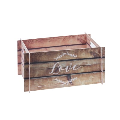 CAJA DESMONTABLE LOVE 30 X 13 CM
