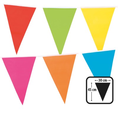 BANDERINES GIGANTES DE PE MULTICOLOR 10 MTRS