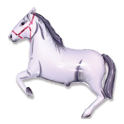GLOBO FOIL CABALLO BLANCO  107 X 75 CM