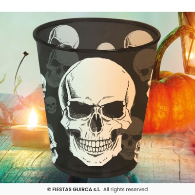 VASO PLASTICO CALAVERA 10 CM