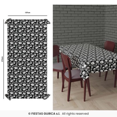 MANTEL CALAVERAS 137 X 274 CM