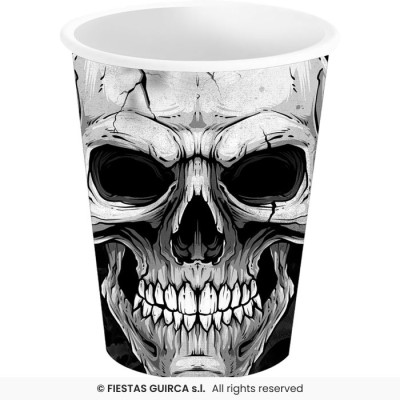 VASO CARTON CALAVERA 6 UND