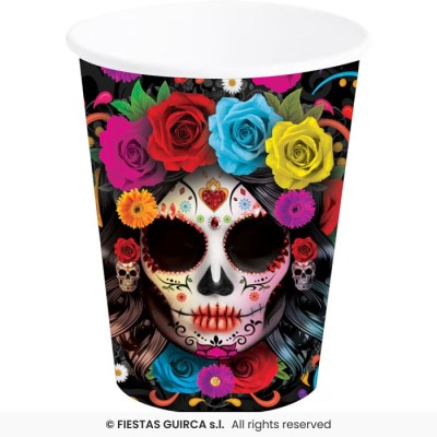 VASOS CARTON CATRINA 9 CM 6 UND