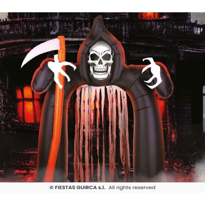 ARCO HINCHABLE CON CORTINA, MUERTE, 200X180 CMS