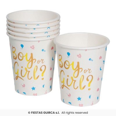 VASOS CARTON BOY OR GIRL 6 UND