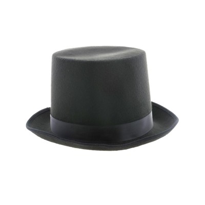 SOMBRERO ALTO CILÍNDRICO NEGRO