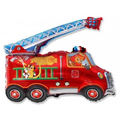 GLOBO FOIL CAMION BOMBERO 78 CM