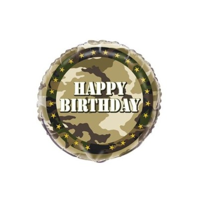 GLOBO REDONDO CAMUFLAJE MILITAR 18'