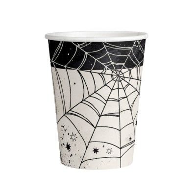 VASOS 250ML TELARAÑA 6 UND