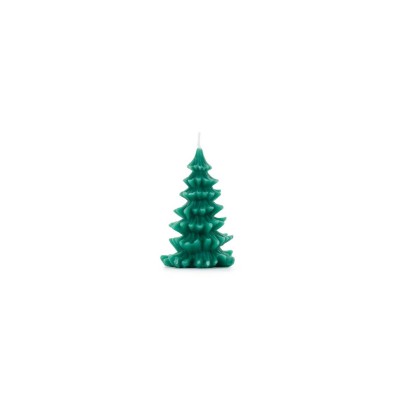 VELA ÁRBOL DE NAVIDAD, 10 CM, VERDE OSCURO